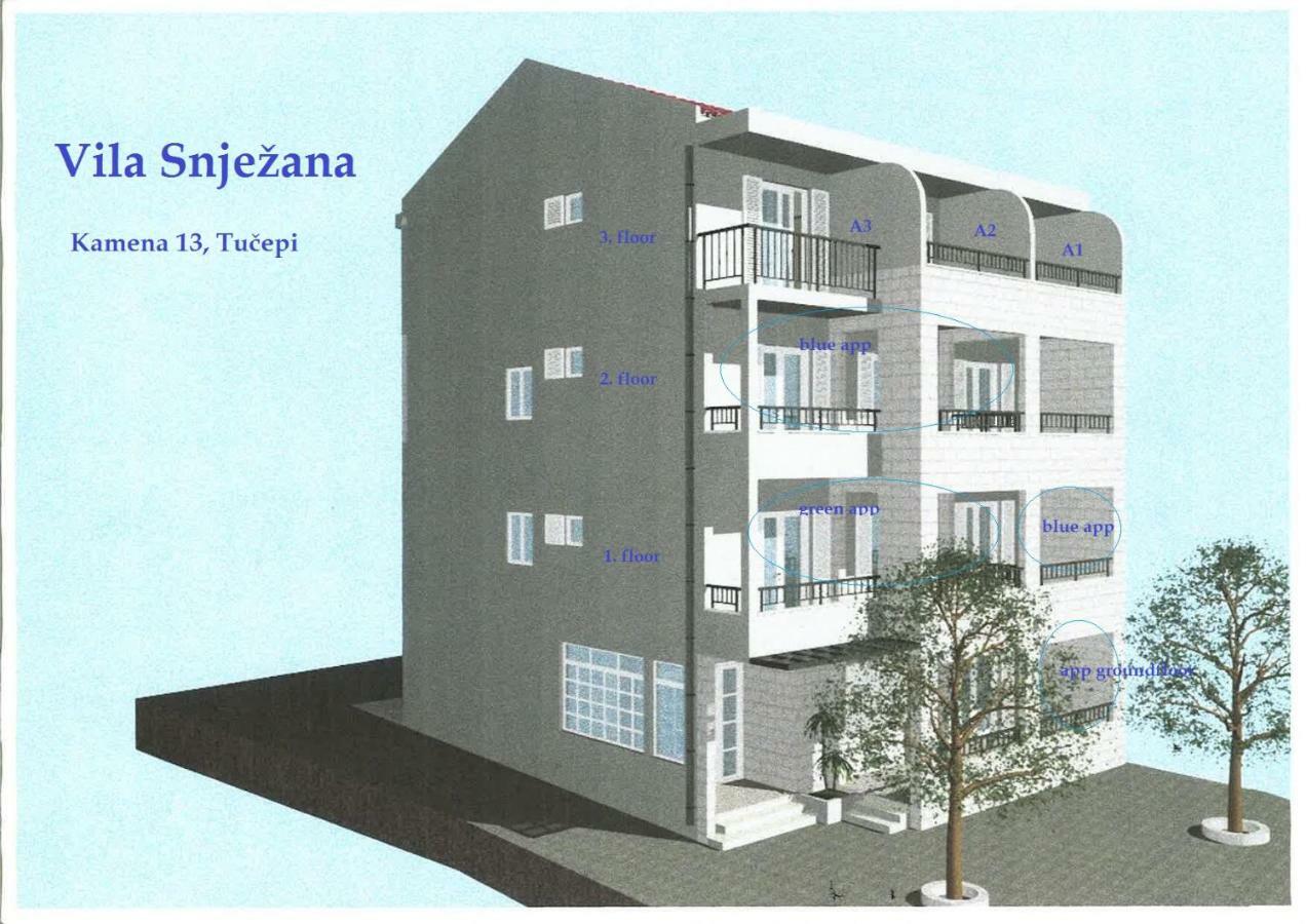 Vila Snjezana Tučepi エクステリア 写真